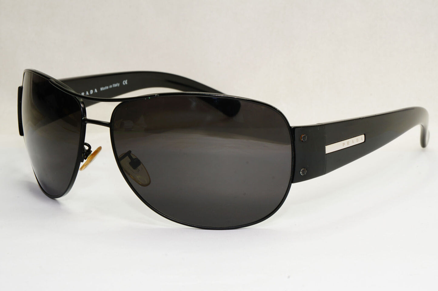 Prada Sunglasses 2006 Vintage Black Pilot Large PR52GS SPR 52G 1BO-1A1 190224