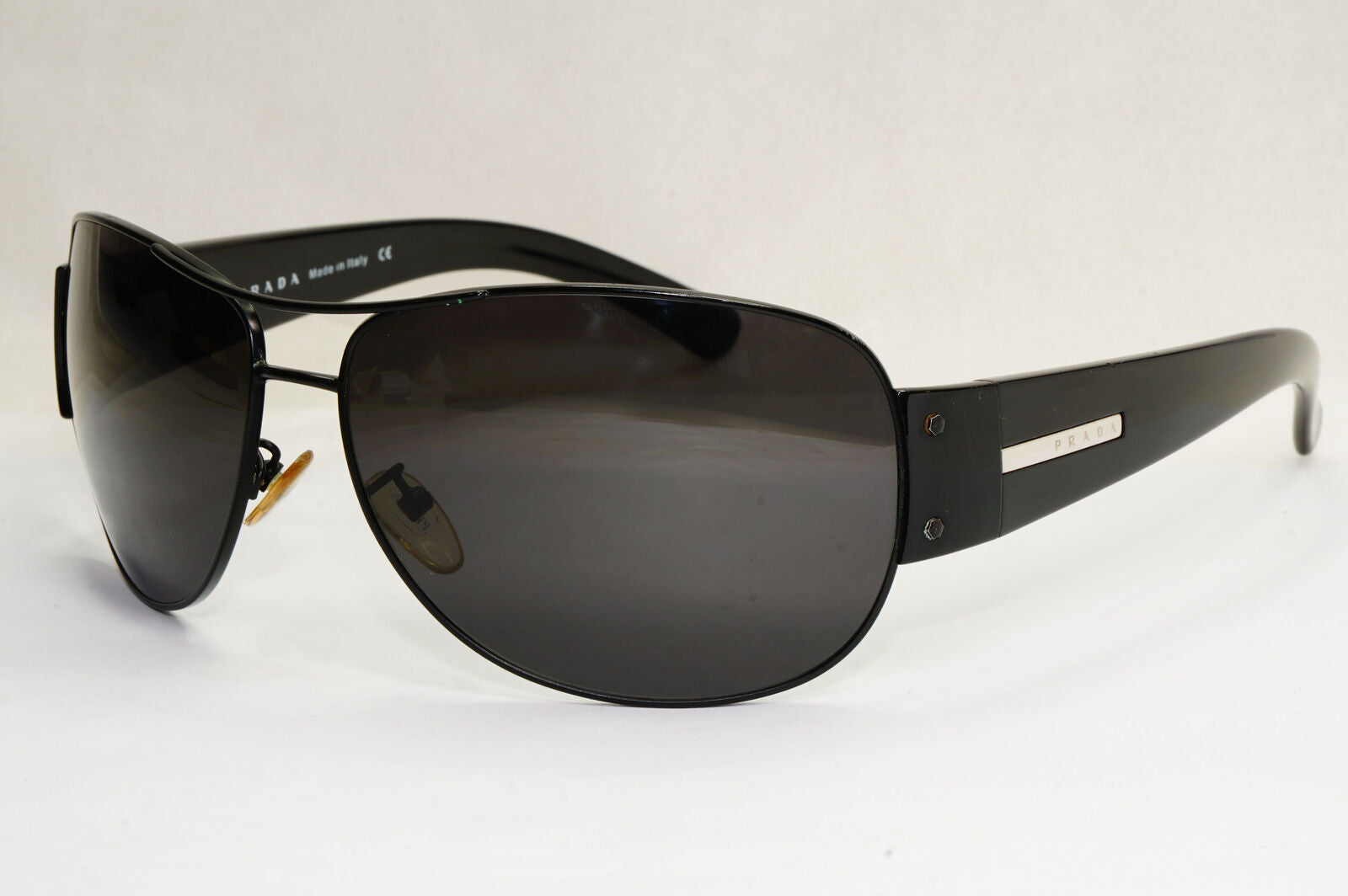 Prada Sunglasses 2006 Vintage Black Pilot Large PR52GS SPR 52G 1BO-1A1 190224