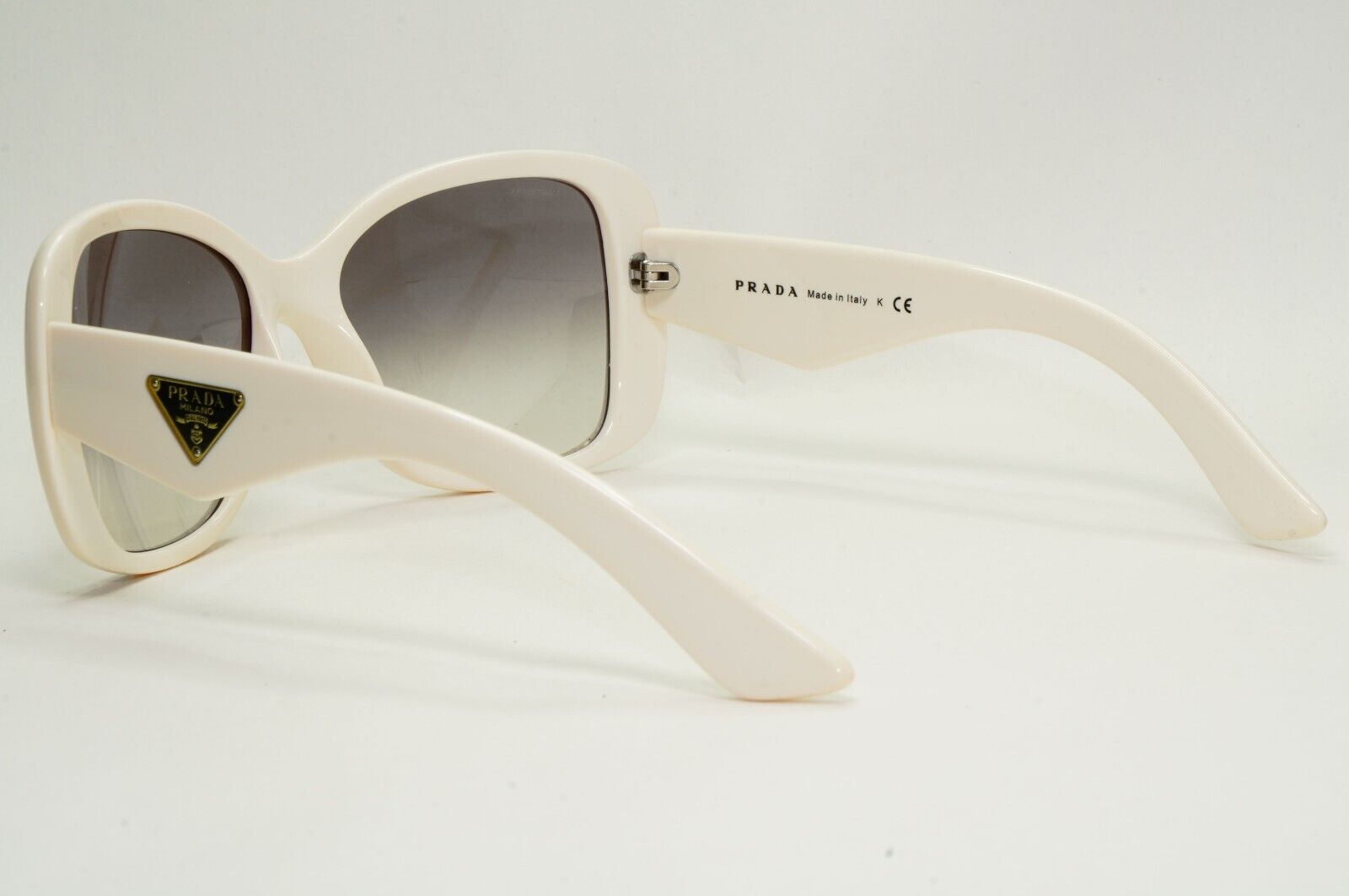 Prada Sunglasses 2013 White Triangle Logo Square Grey PR32PS SPR 32P 7S3-0A7