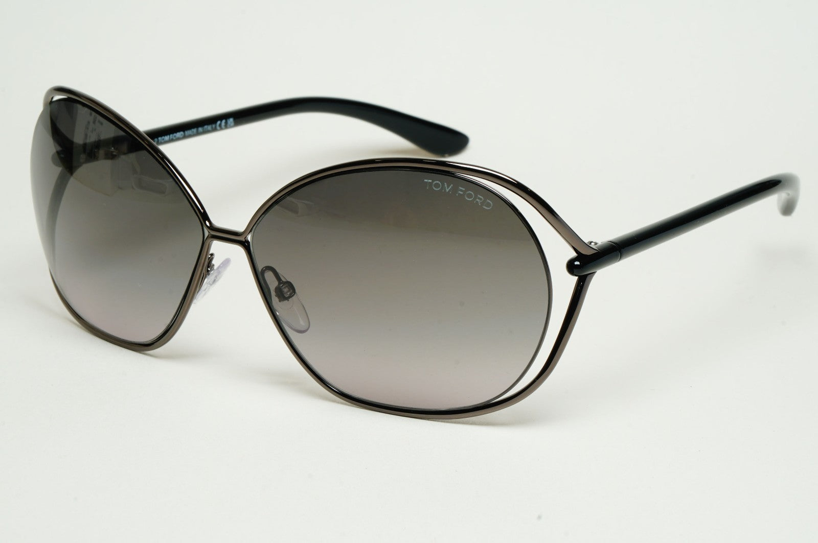 Tom Ford Sunglasses Carla Gunmetal Black Grey Gradient FT0157 TF 157 08B