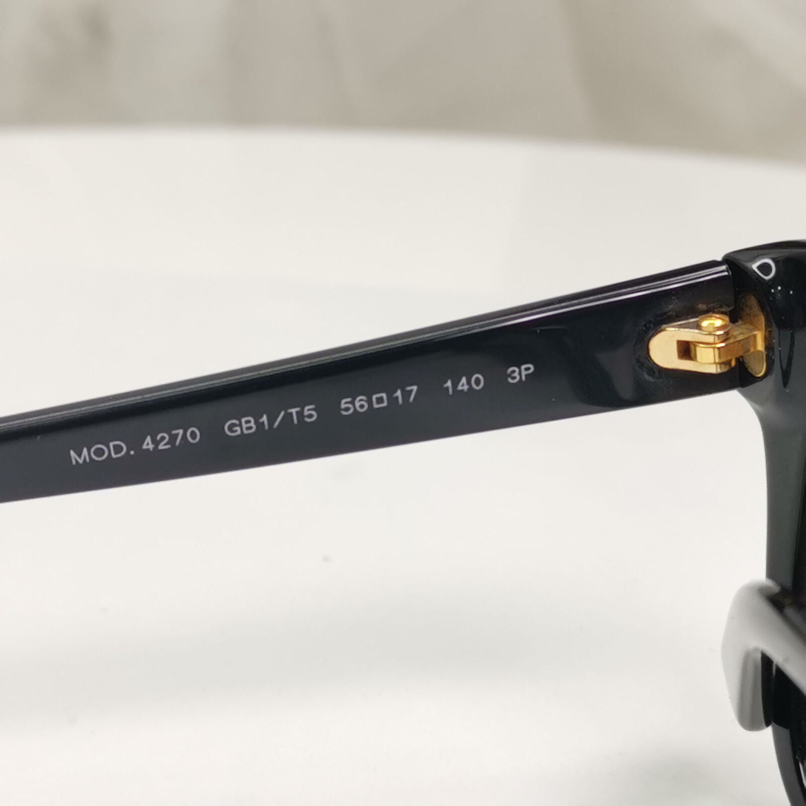 Versace 2013 Sunglasses Polarized Black Brown Gold Studs MOD 4270 GB1/T5 180323