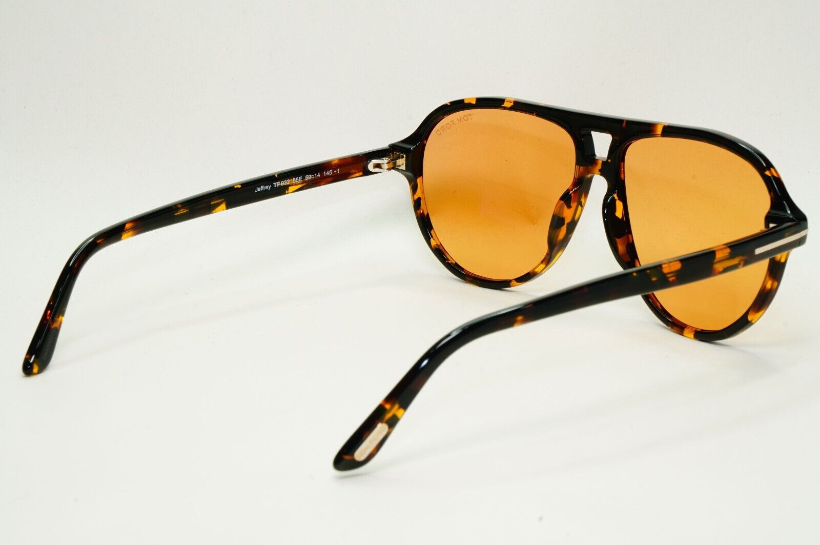 Tom Ford Sunglasses Jeffrey Brown Havana Pilot Large FT0932 TF 932 55E 59mm