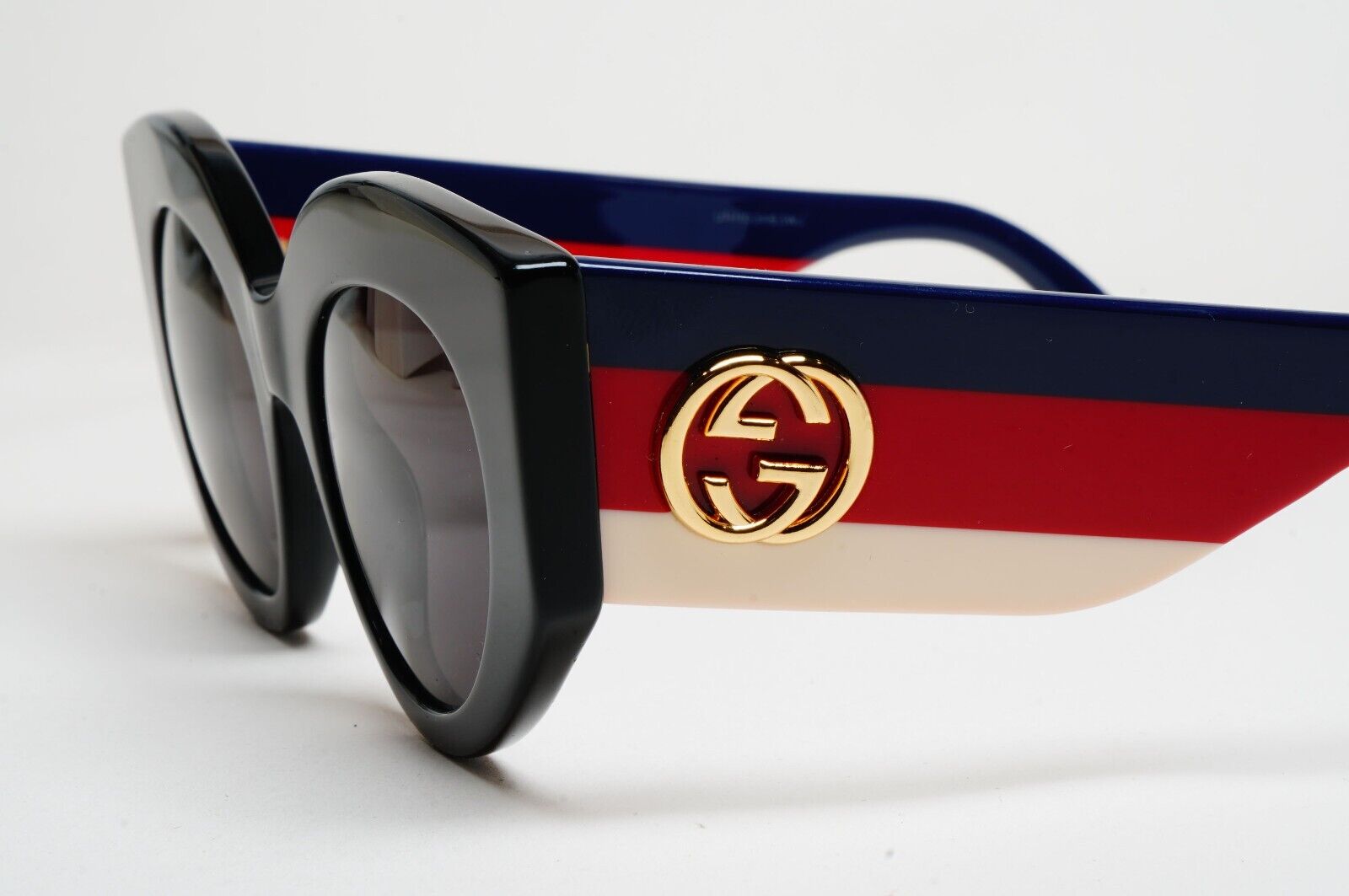 Gucci Sunglasses 2018 Square Black Oversized Large Blue Red GG0275S 001 290125
