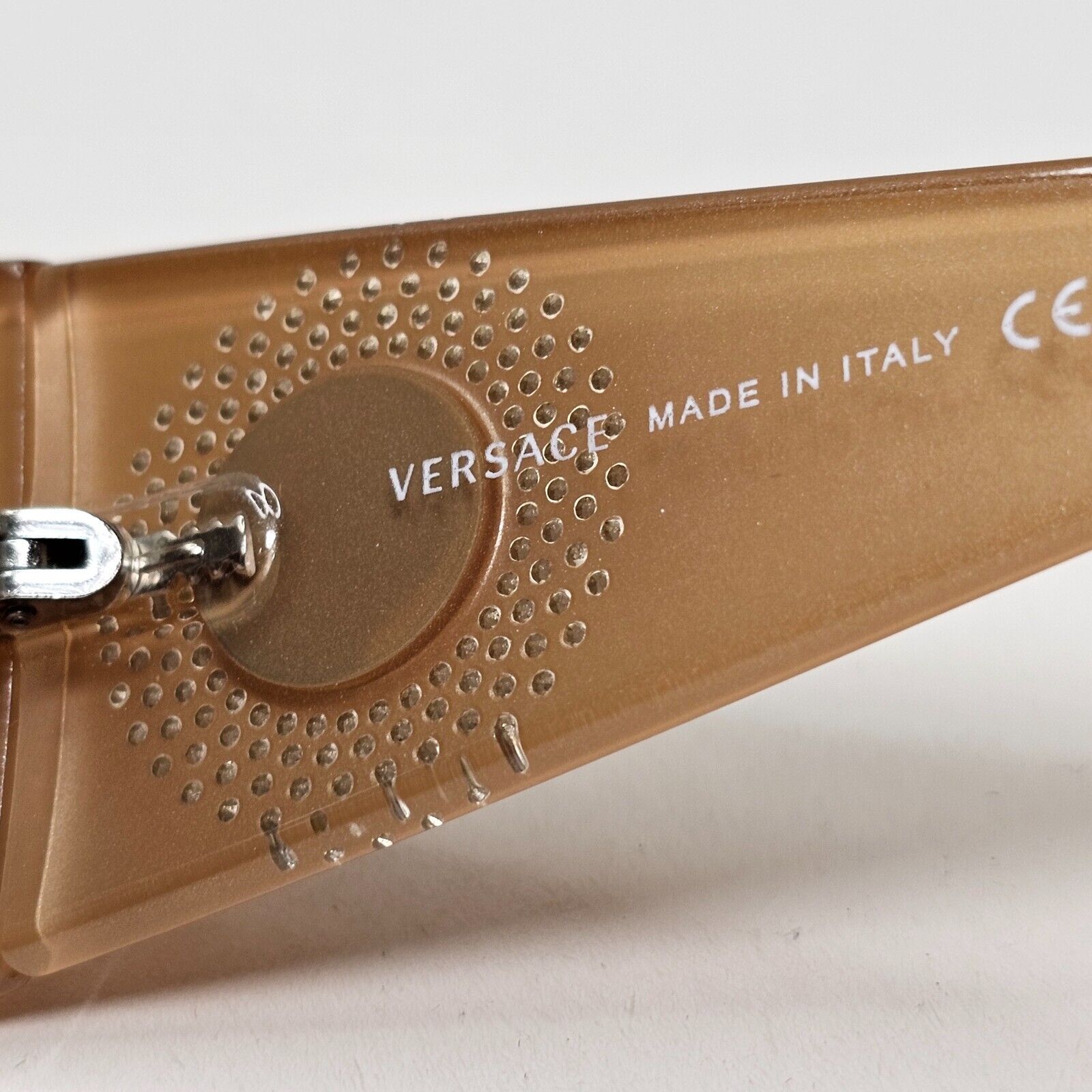 Versace Sunglasses 2008 Brown Beige Medusa Crystals MOD 4133-B 726/13 021124