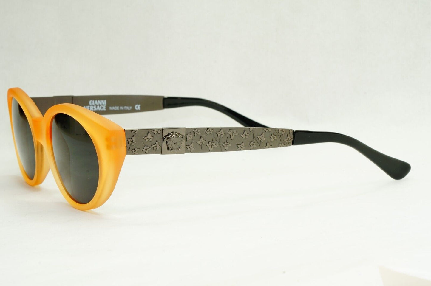 Gianni Versace Sunglasses 1996 Vintage Amber Black Gunmetal MOD 290/M COL 631
