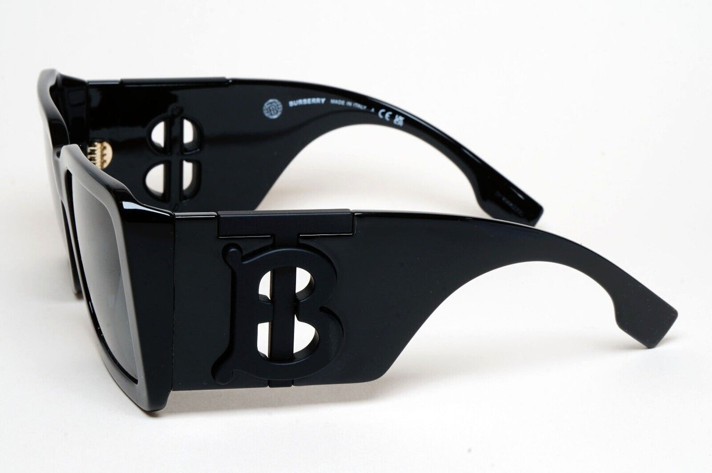 Burberry Sunglasses Black Oversized Square Large Heavy BE 4406-U 4093/87 55mm