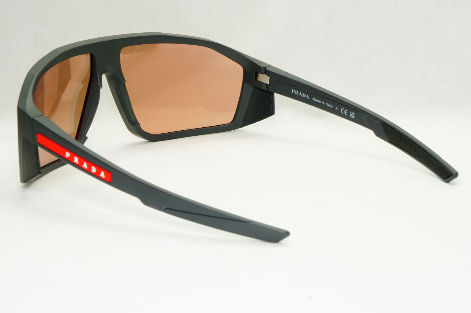 Prada Sunglasses Rose Gold Mirror Grey Rubber Wrap PS08WS SPS 08W 11C-07R