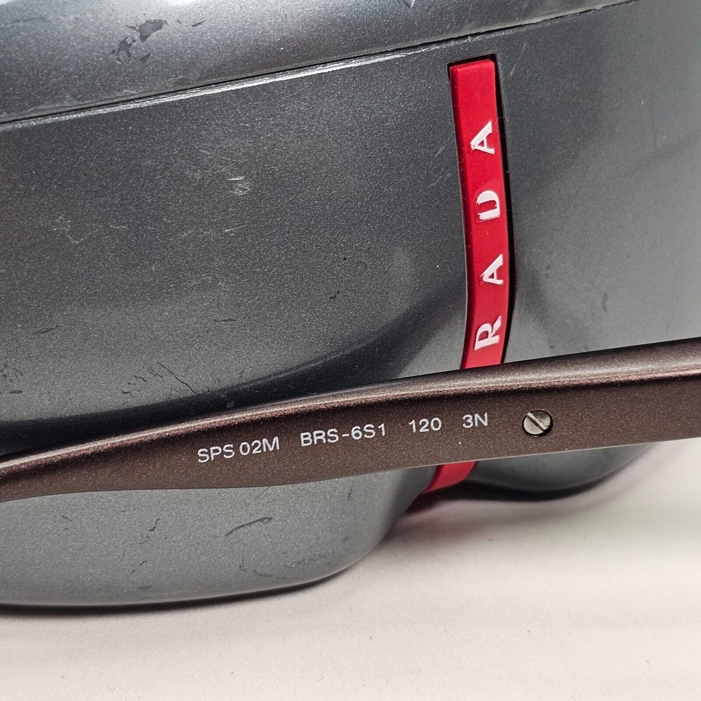 Prada Sunglasses 2007 Vintage Rare Brown Shield PS02MS SPS 02M BRS-6S1 050824