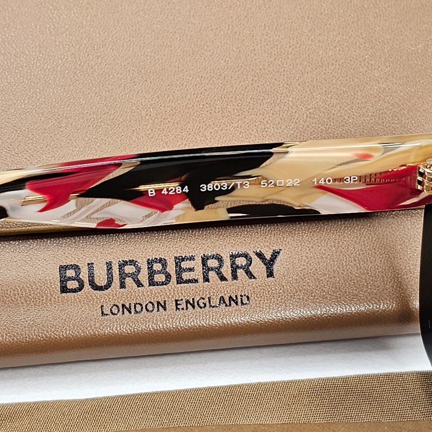 Burberry Sunglasses Black Polarized Grey Gradient  Square B 4284 3803/T3 52mm