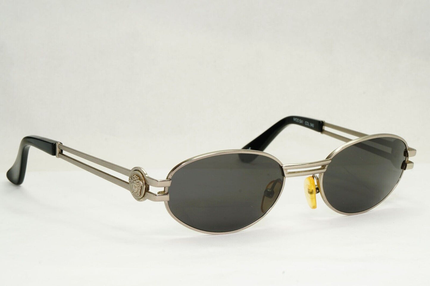 Gianni Versace Sunglasses 1995 Vintage Oval Medusa Gunmetal MOD S41 948 270324