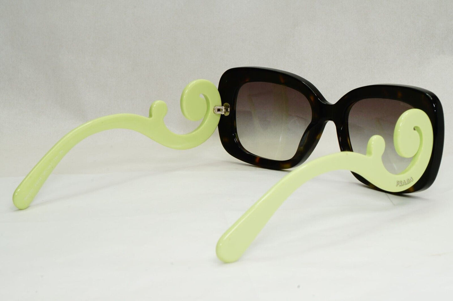 Prada Sunglasses Baroque Swirl Square Brown Green PR27OS SPR 27O QFL-0A7 180324