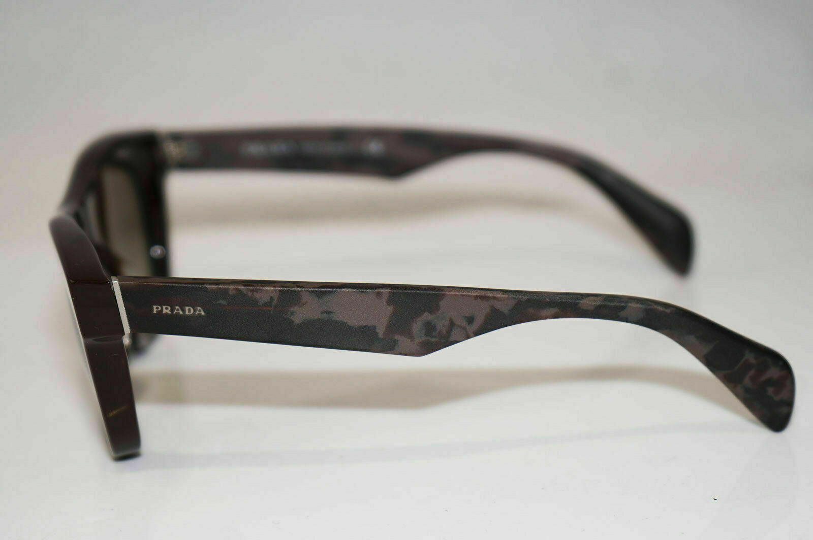 Authentic PRADA Womens Sunglasses Brown Square Marble SPR 04Q DHO-4M1 13011