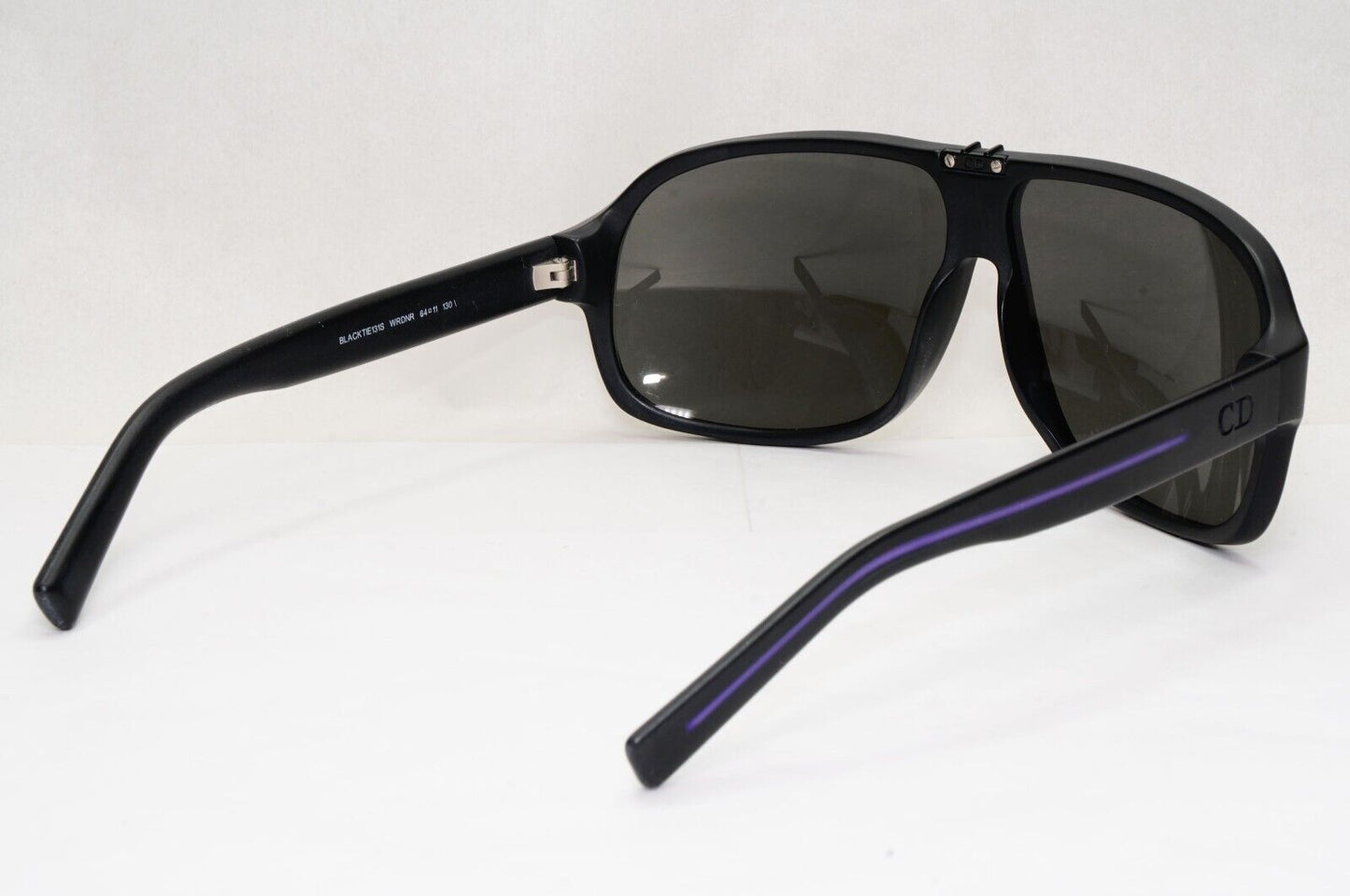 Dior Sunglasses 2014 Vintage Pilot Square Black Tie 131S WRDNR 64mm 121223