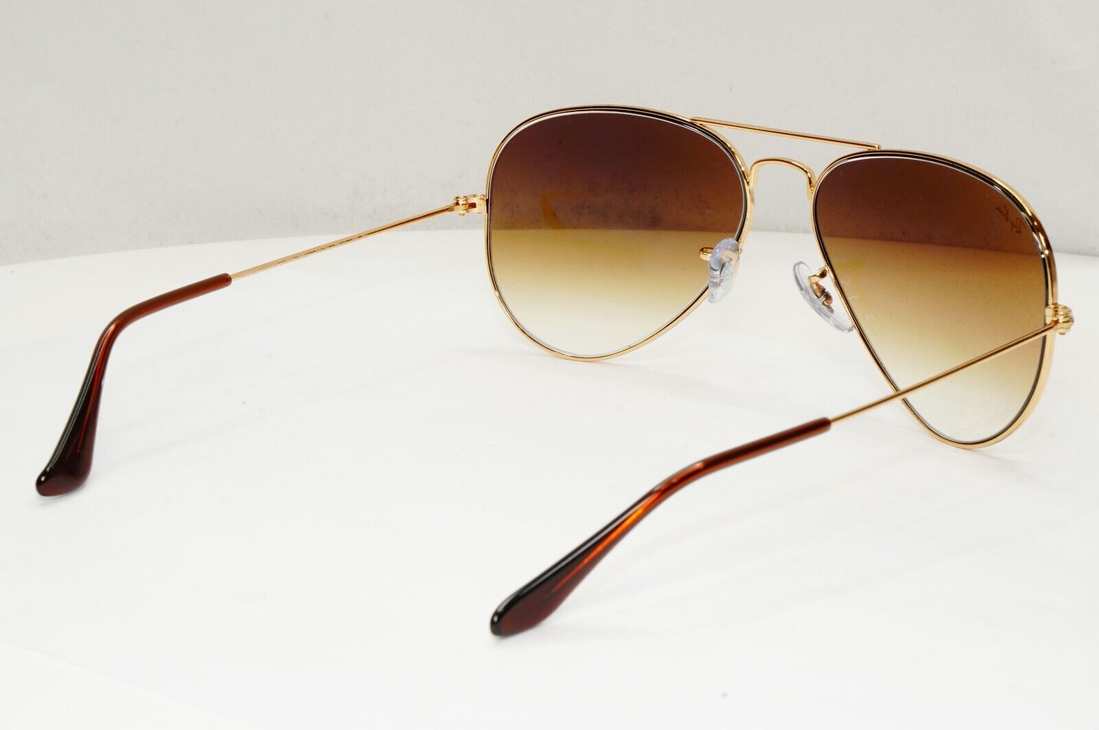 Ray-Ban Sunglasses Aviator Gold Brown Gradient Pilot Metal RB 3025 001/51 58mm