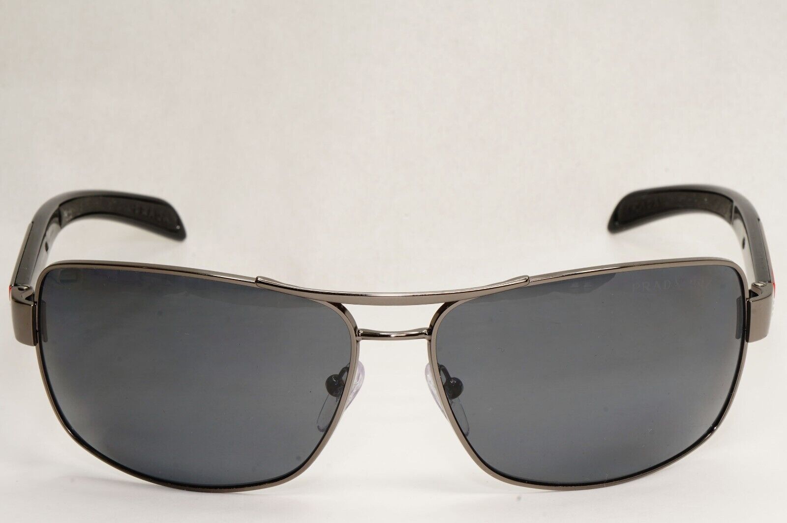 Prada Sunglasses Polarised Navigator Gunmetal Black PS54IS SPS 54I 5AV-5Z1 [a]