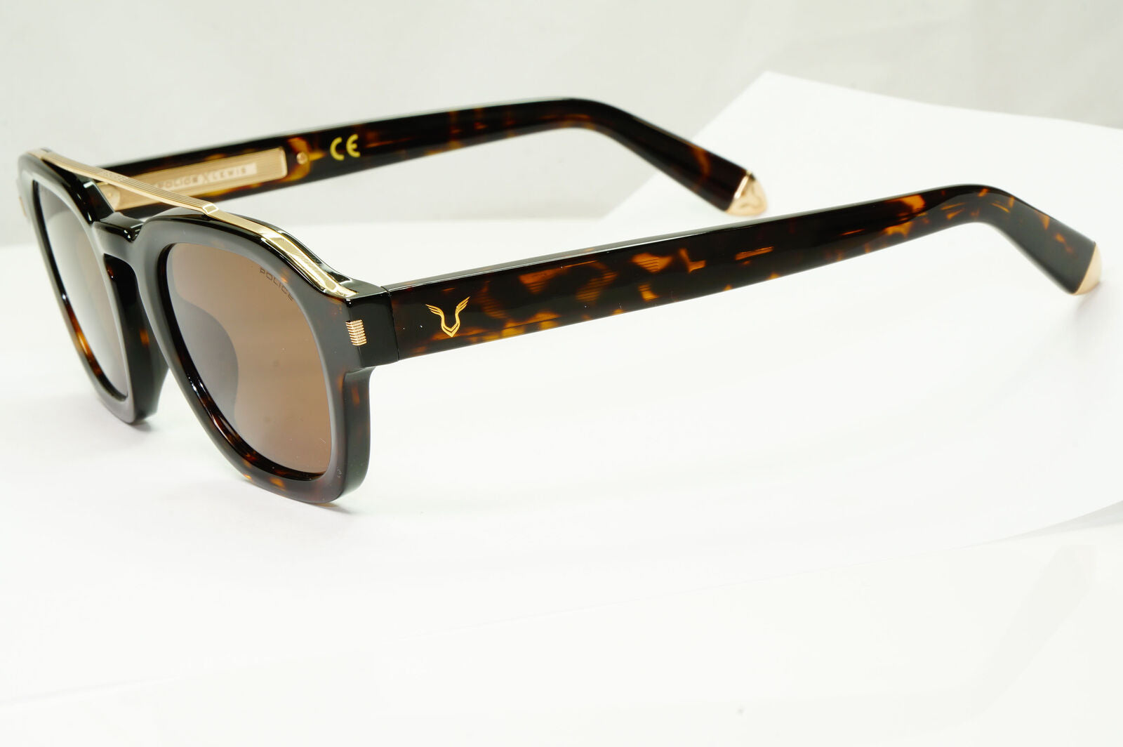 Police Lewis Hamilton F1 Sunglasses Brown Tortoiseshell Gold SPL C47 COL 722X