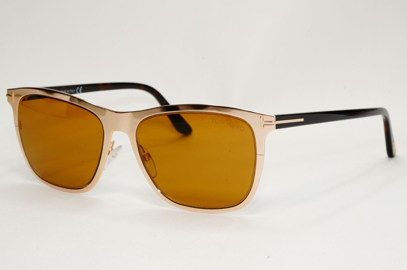 Tom Ford Sunglasses Alasdhair Gold Brown Metal Square FT0526 TF 526 28E 55mm