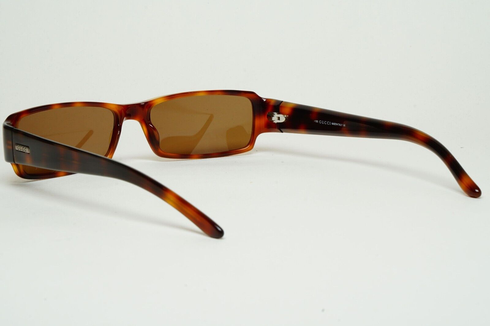 Gucci Sunglasses 1998 Vintage Brown Rectangle Tortoise GG 1438/N/S 05L 100125