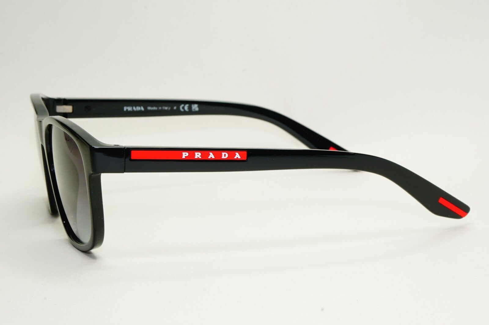 Prada Sunglasses Black Glossy Square Grey Gradient PS06YS SPS 06Y 1AB-09U 56mm