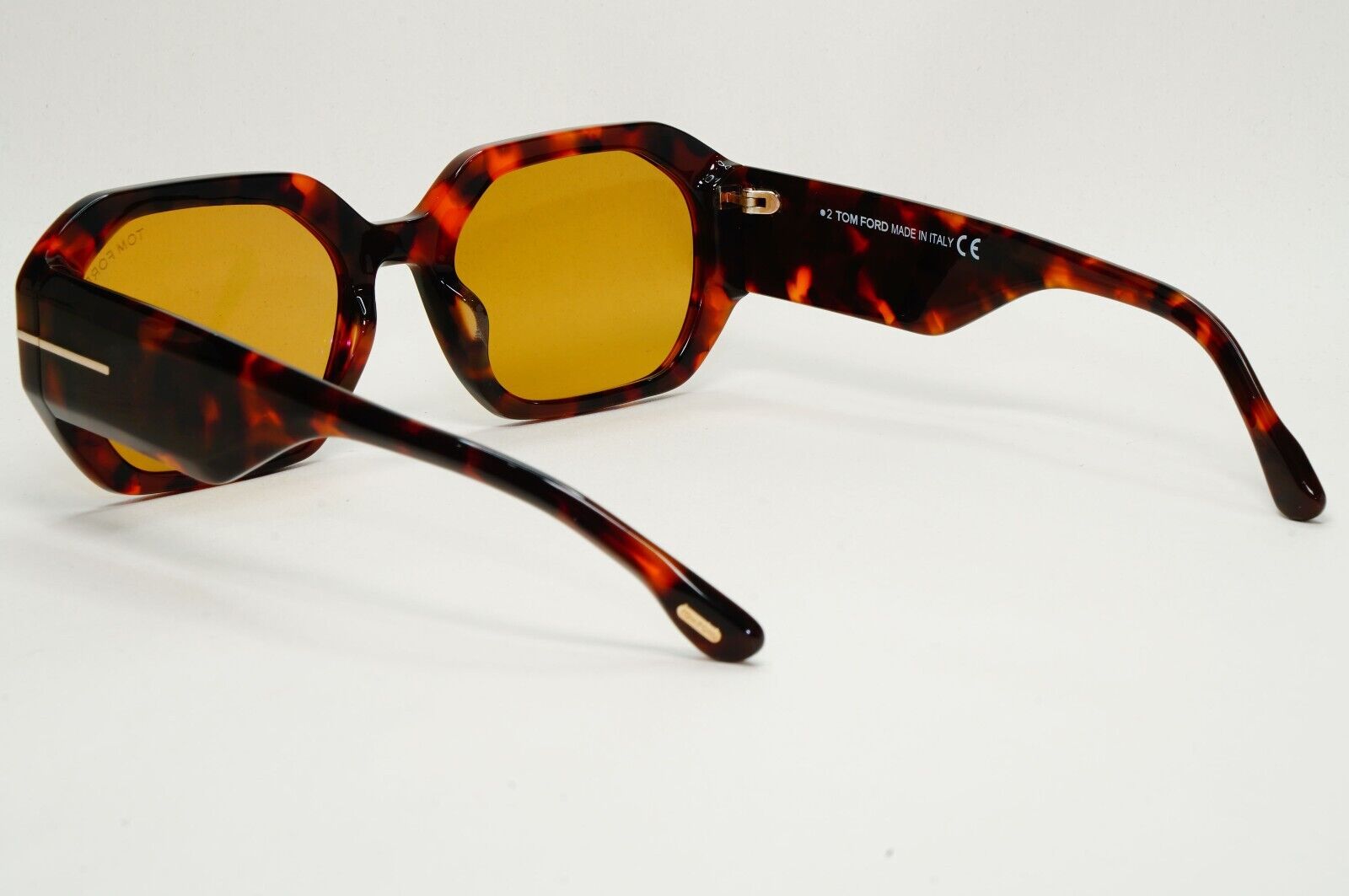 Tom Ford Sunglasses Veronique-02 Brown Havana Hexagon Unisex FT 0917 TF 917 55E