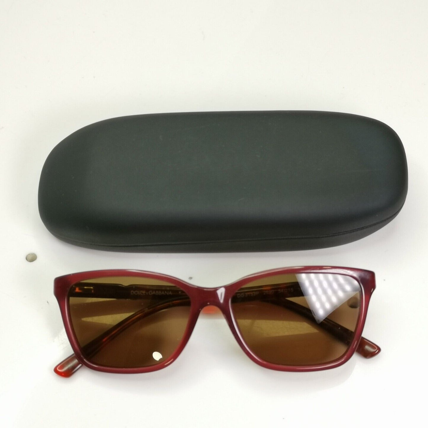 Dolce & Gabbana Sunglasses Recrangle Brown Burgundy DG 3153 2690 35177