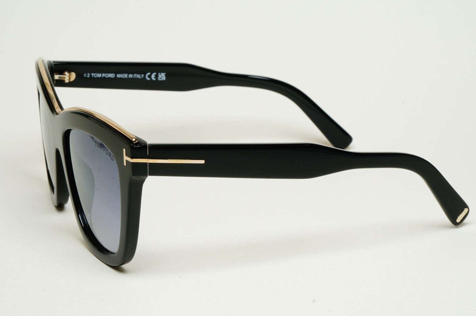 Tom Ford Sunglasses Julie Black Grey Square Gold T FT0685 TF 685 01C 52mm