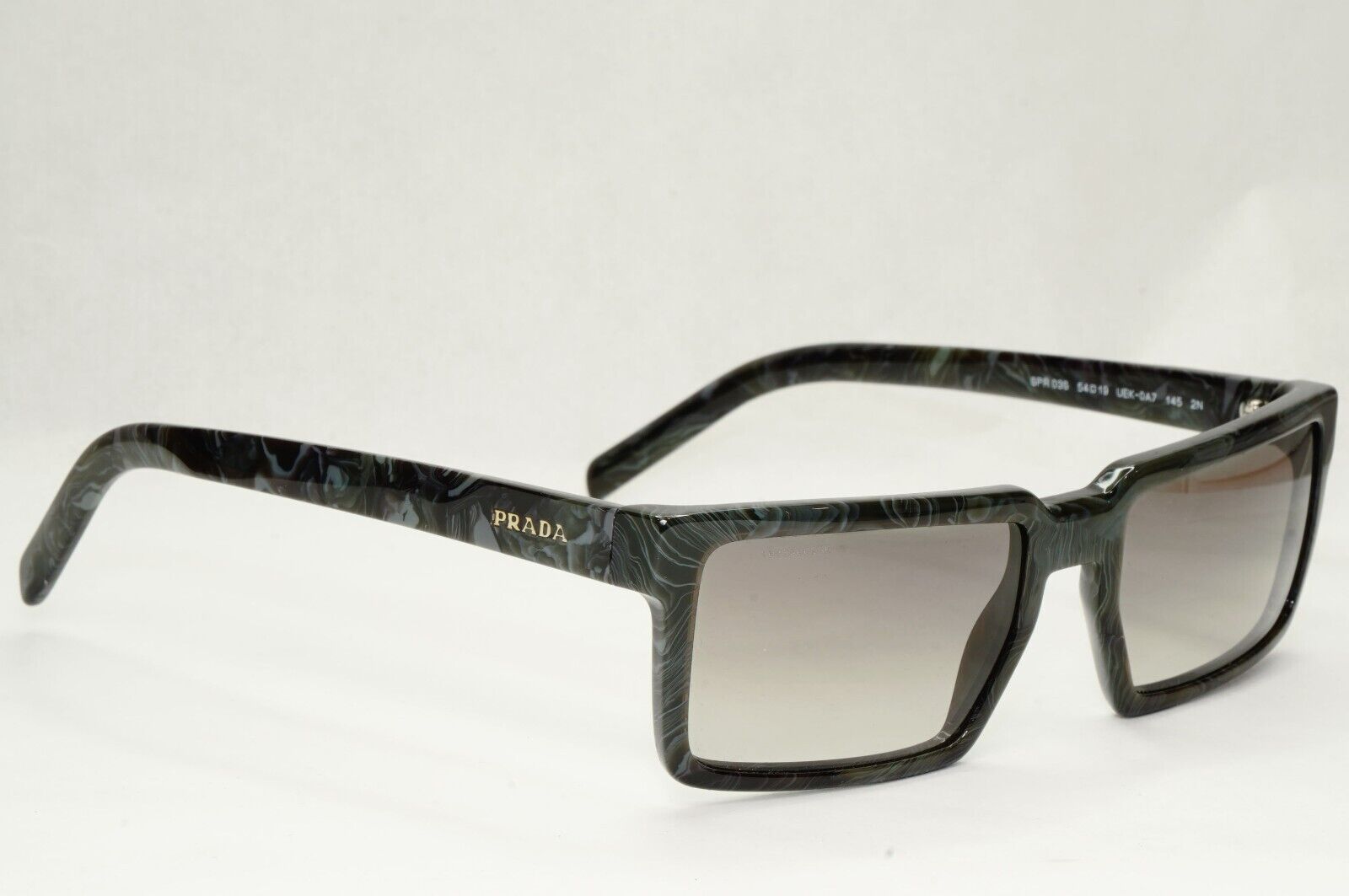 Prada Sunglasses Technique Grey Marble Gradient Square PR03SS SPR 03S UEK-0A7