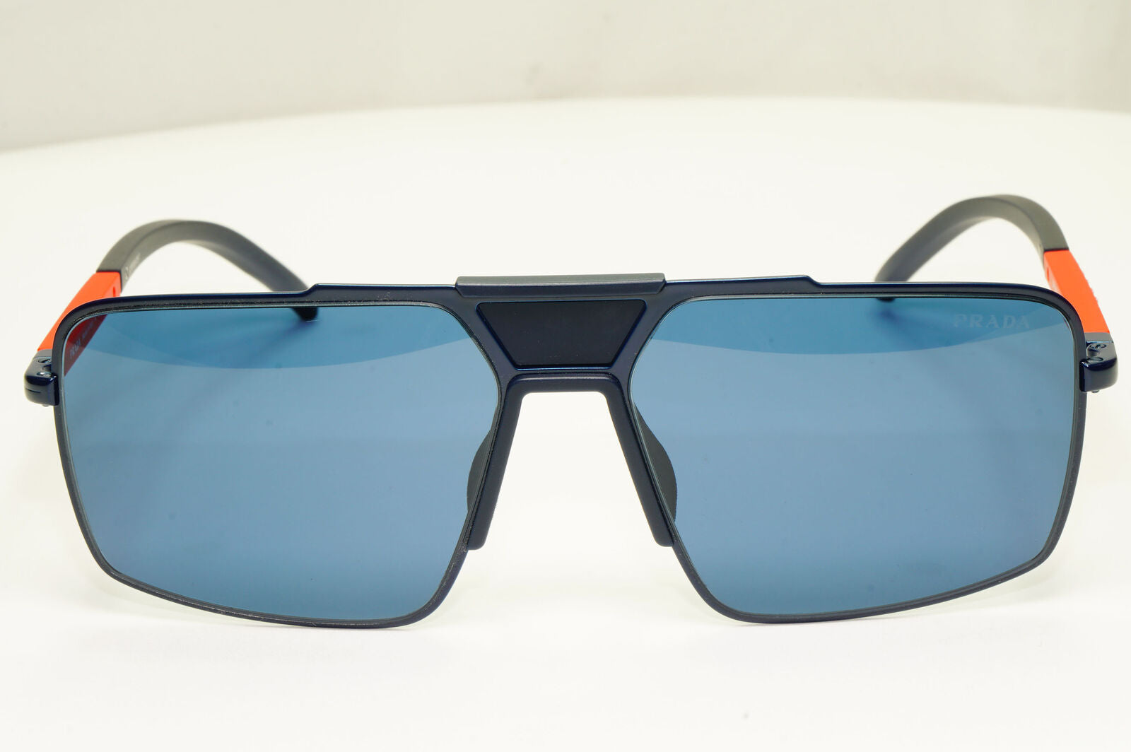 Prada Blue Square Sunglasses Mens Square Red Designer SPS 52X PS52XS 06S-07L