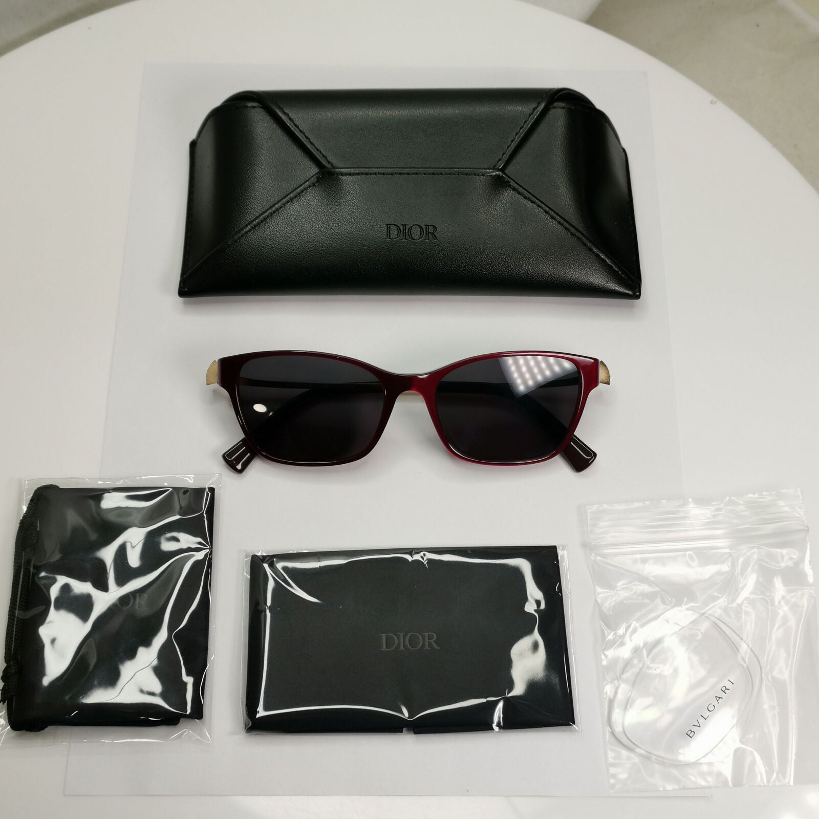 Bvlgari Sunglasses Purple Burgundy Gold Diamante Crystal 4159-B 5426 250123