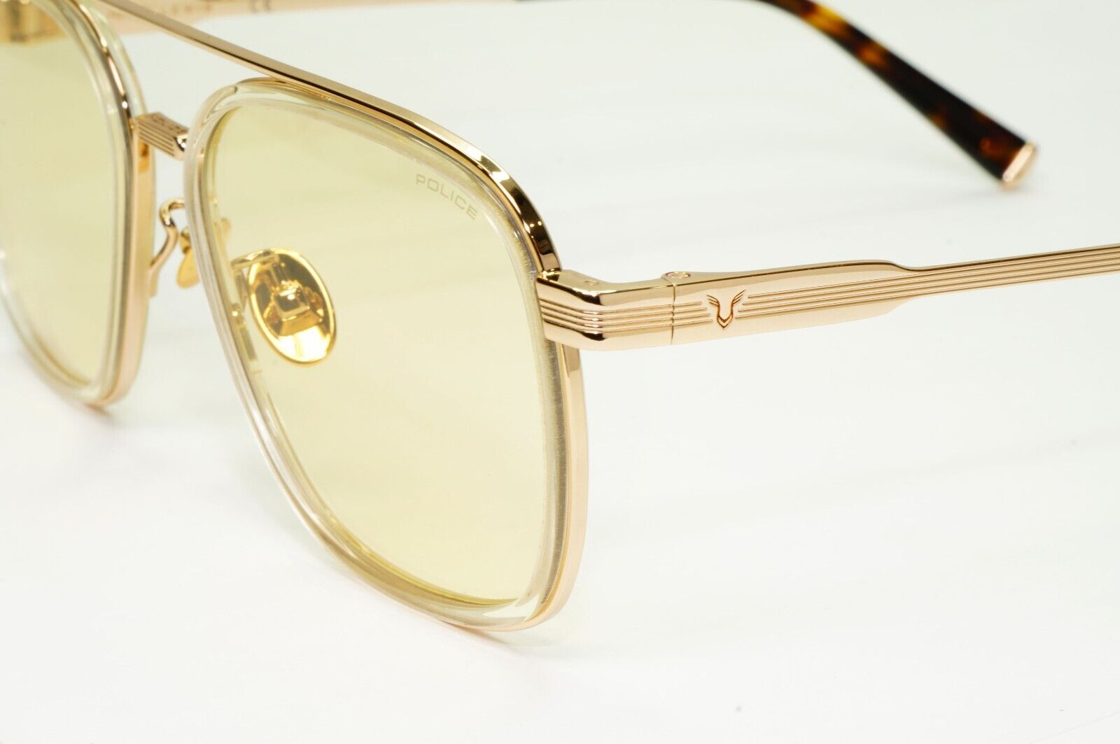 Police Lewis Hamilton F1 Sunglasses Gold Pilot Mirror Metal SPL C49 COL 846F