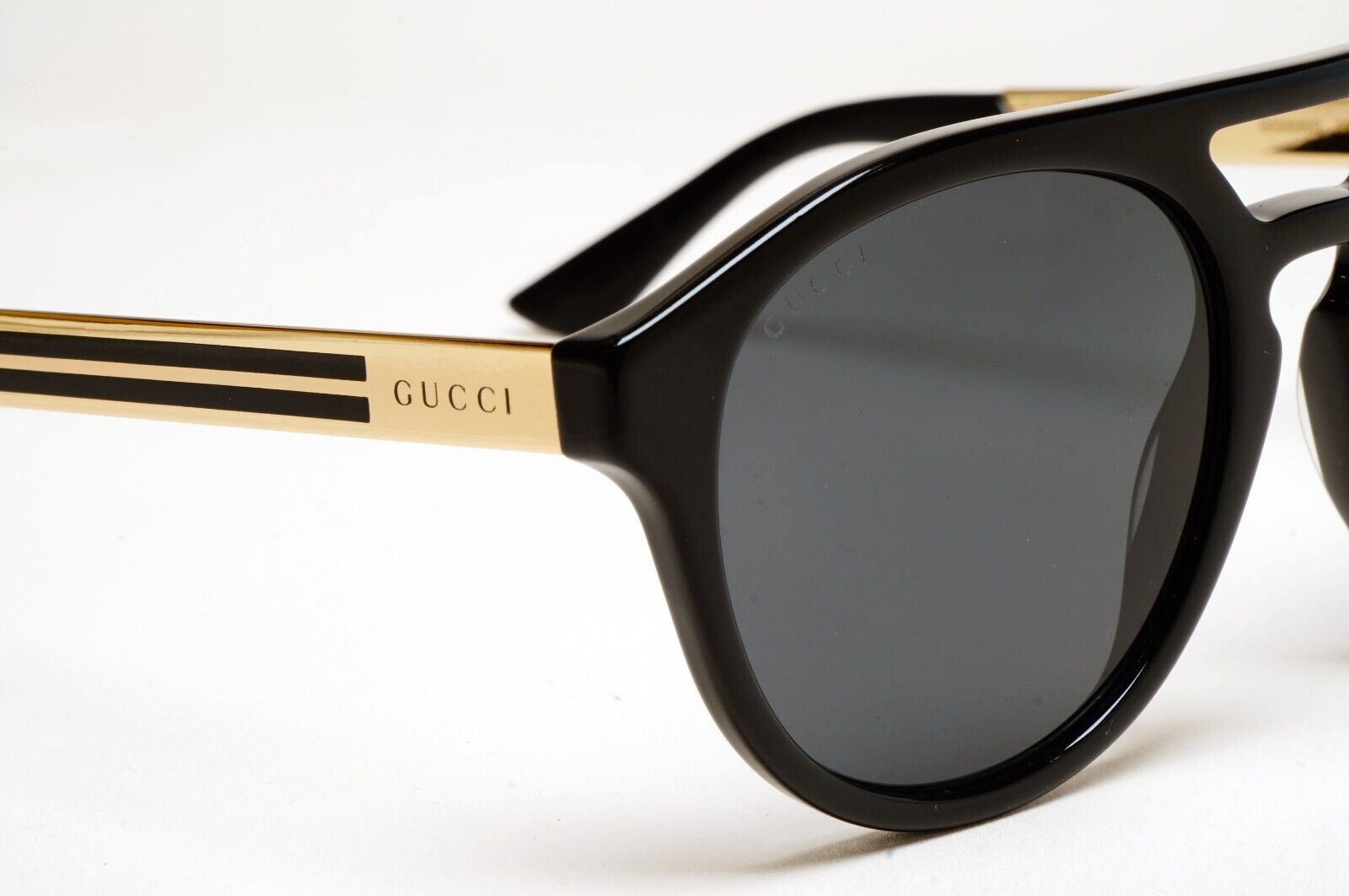 Gucci Sunglasses 2020 Black Gold grey Pilot GG0689S 001 53mm 250125