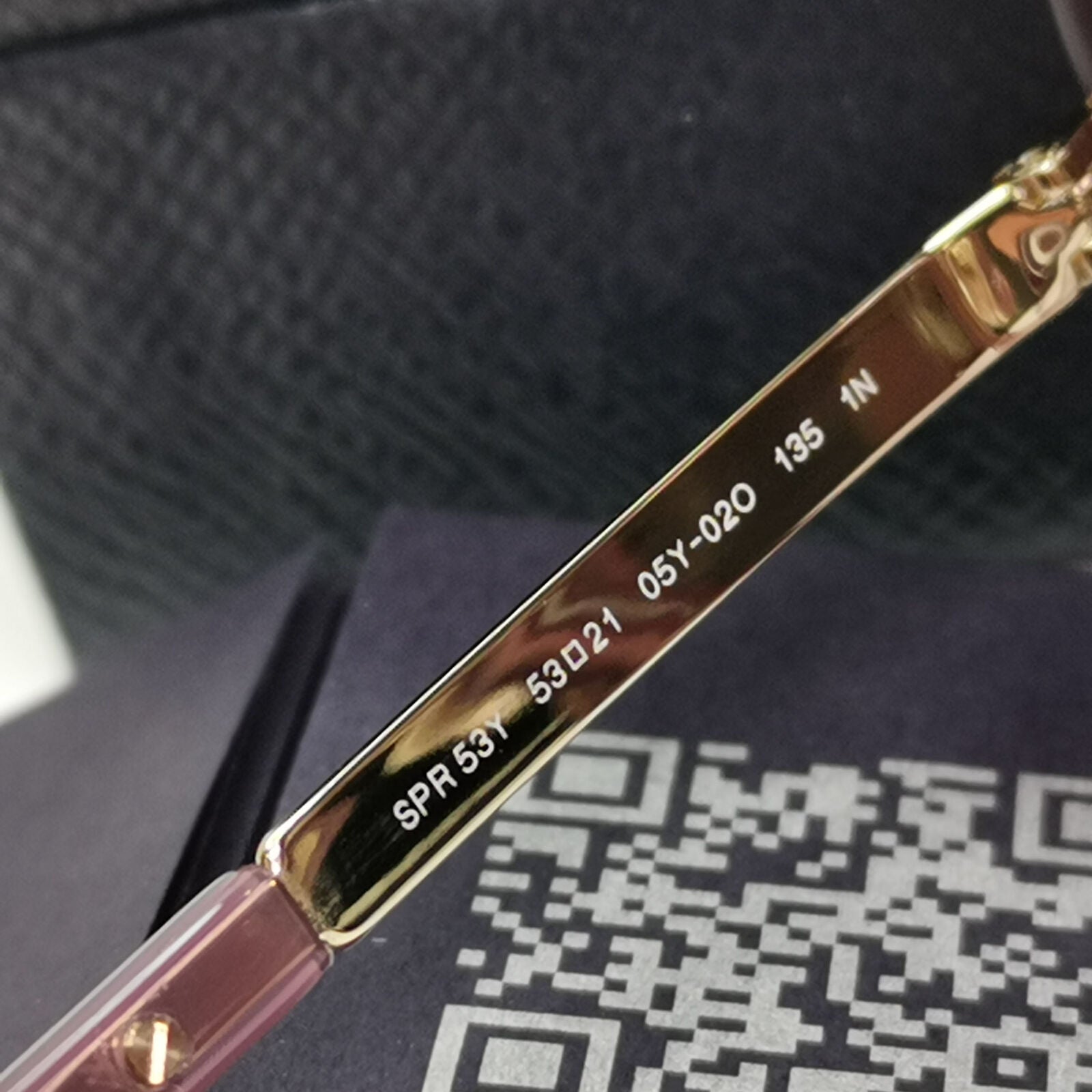 Prada Sunglasses Lilac Gold Buganville Opal Square PR53YS SPR 53Y 05Y-02O