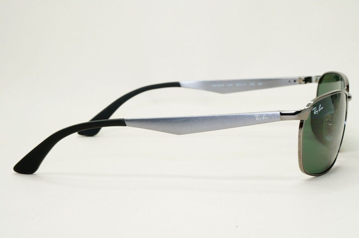 Ray-Ban Sunglasses Gunmetal Green Brushed Aluminium Metal RB 3534 004 59mm
