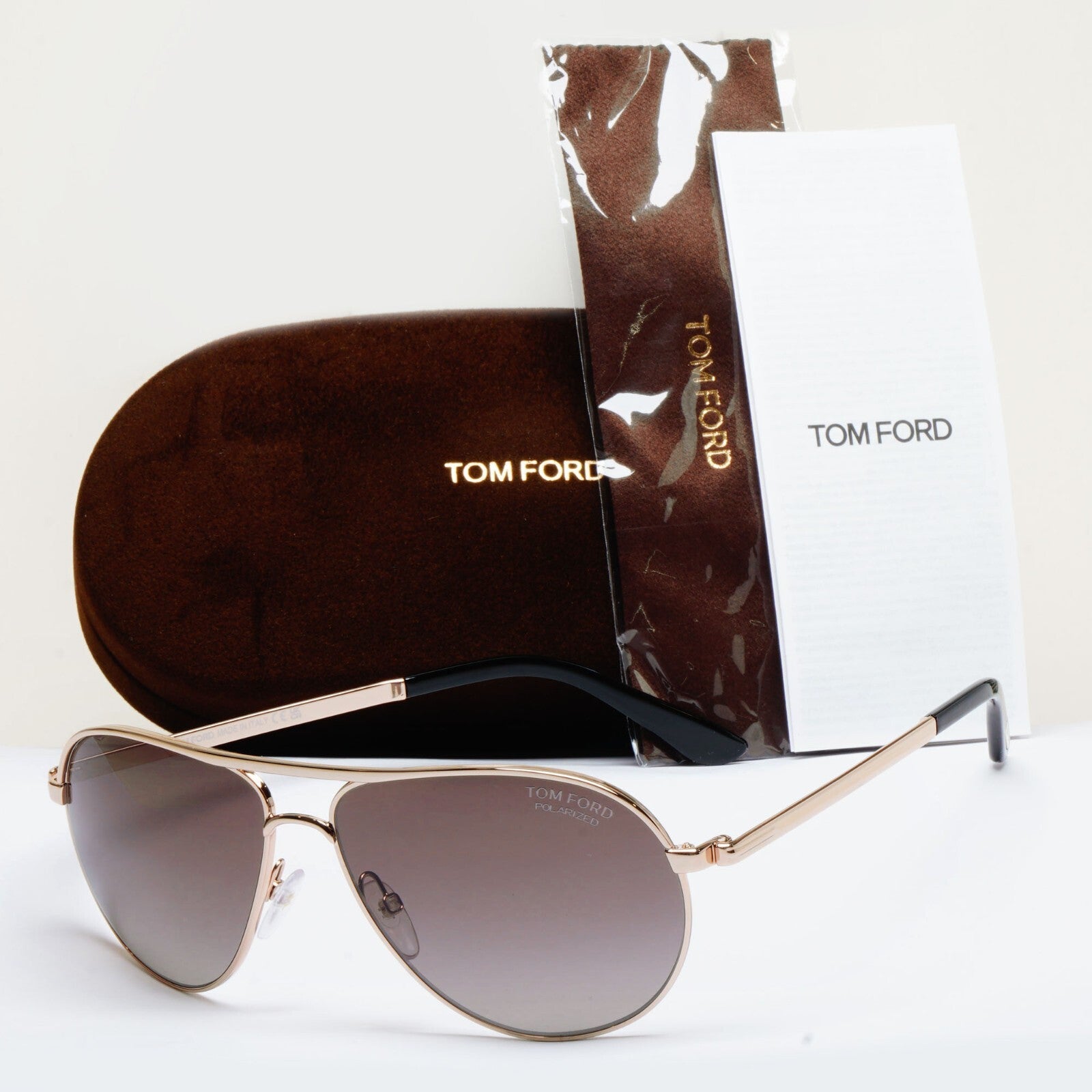 Tom Ford Sunglasses Marko Polarised Skyfall Gold FT0144 TF 144 28D James Bond