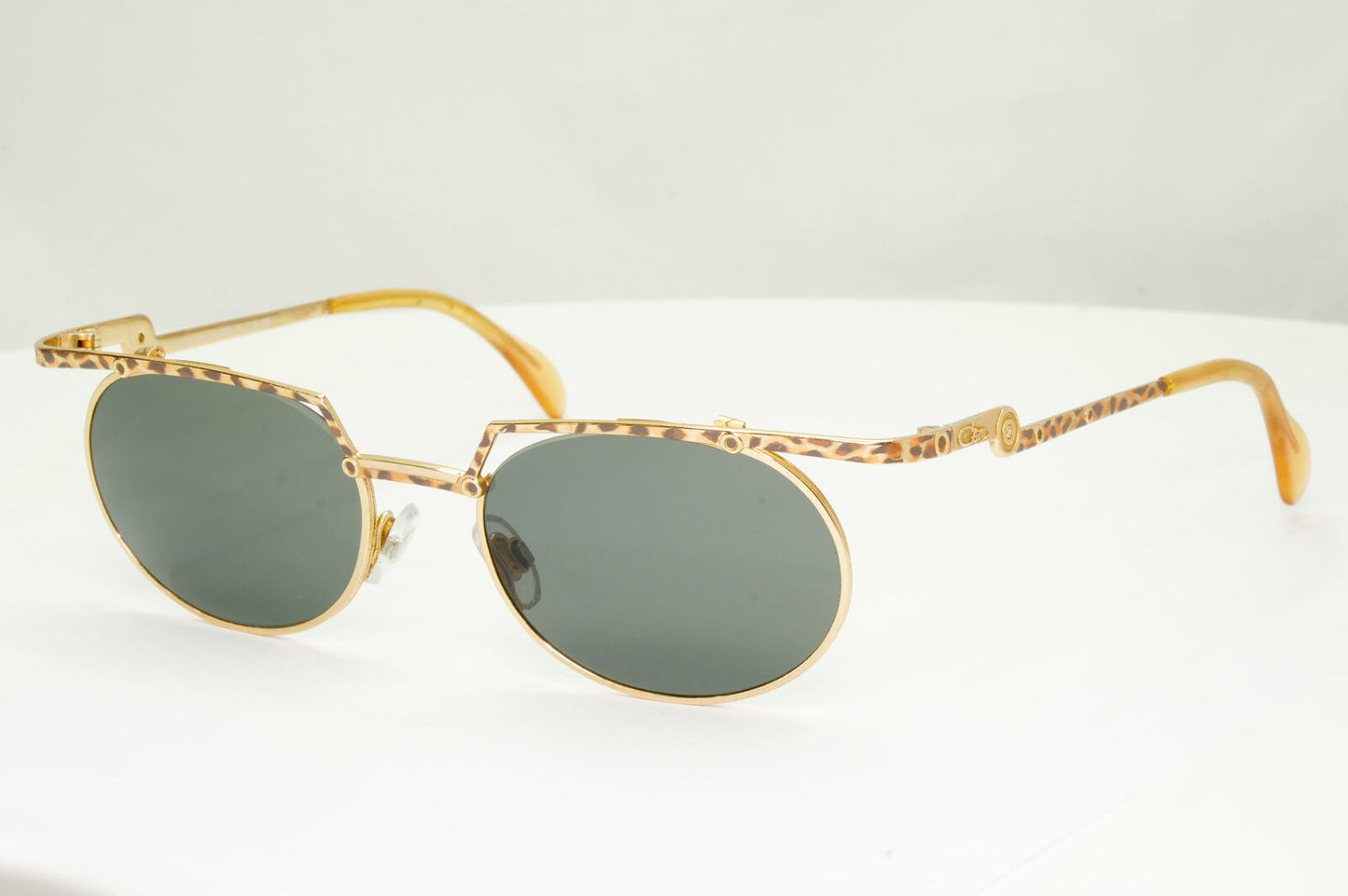 Cazal 1990s Sunglasses Vintage Germany Gold Leopard MOD 288 COL 653 37484