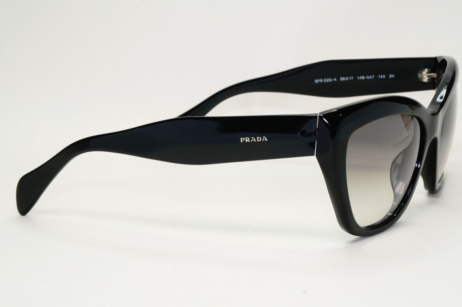 Prada Sunglasses 2012 Black Glossy Grey Gradient PR02QS-A SPR 02Q-A 1AB-0A7
