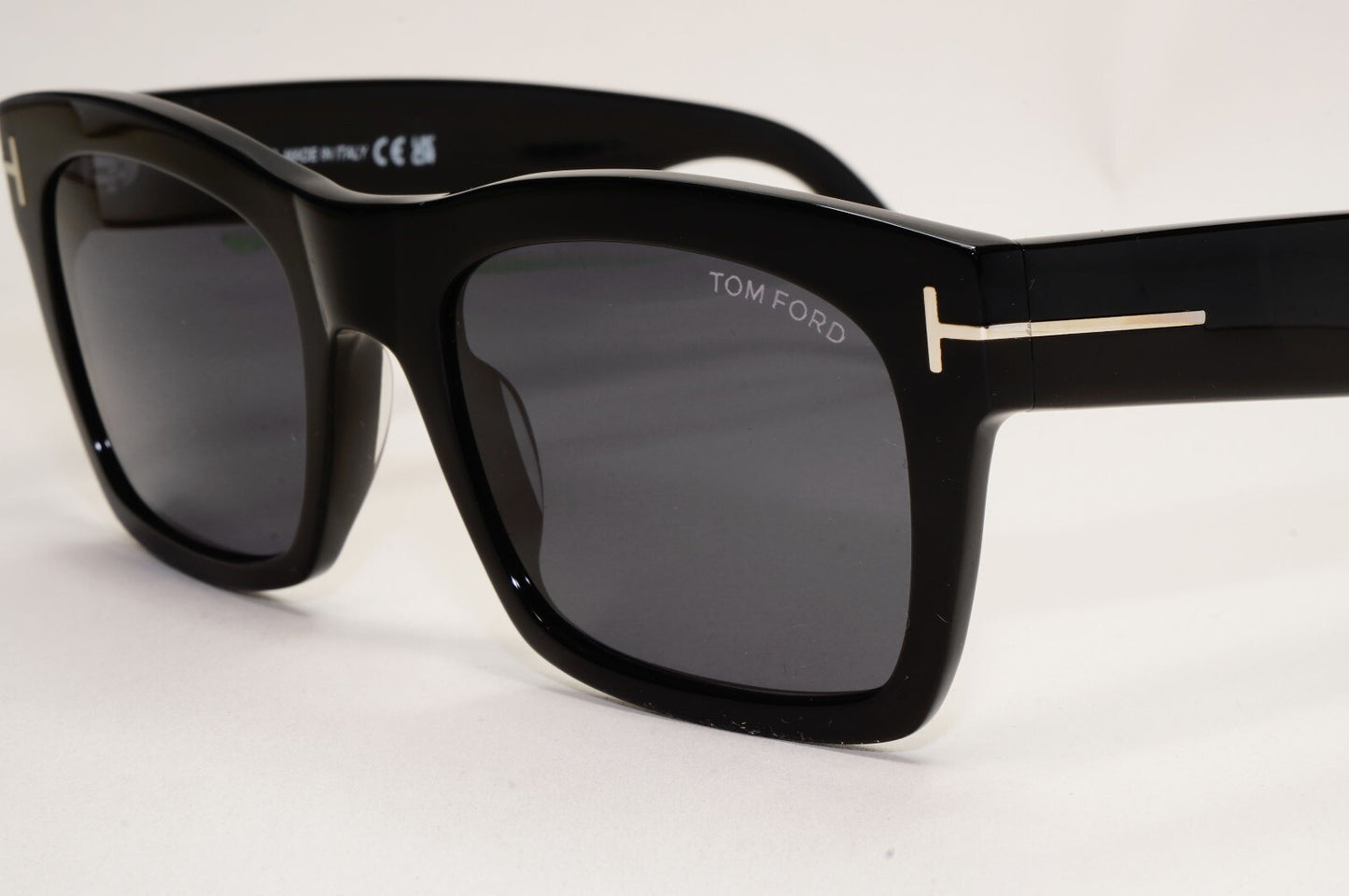 Tom Ford Sunglasses Black Glossy Square Gold Nico FT1062 TF 1062 01A 56mm [A]