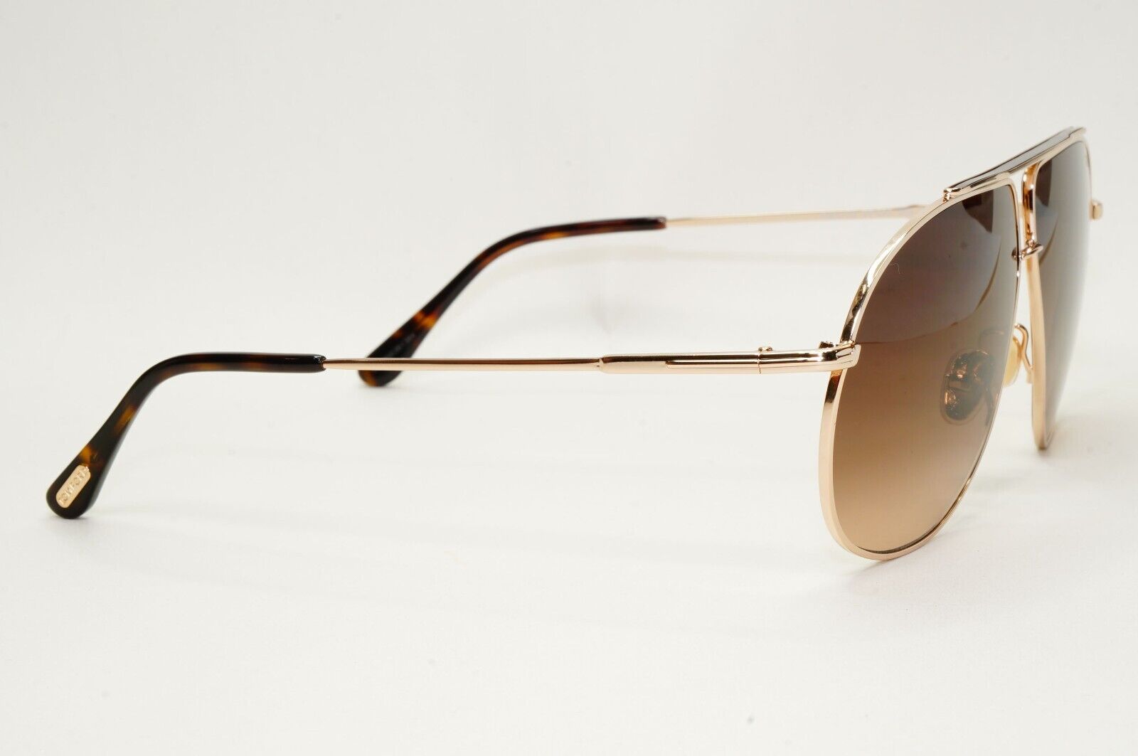 Tom Ford Sunglasses Riley-02 Gold Pilot Brown Gradient Metal FT0825 TF 825 28F