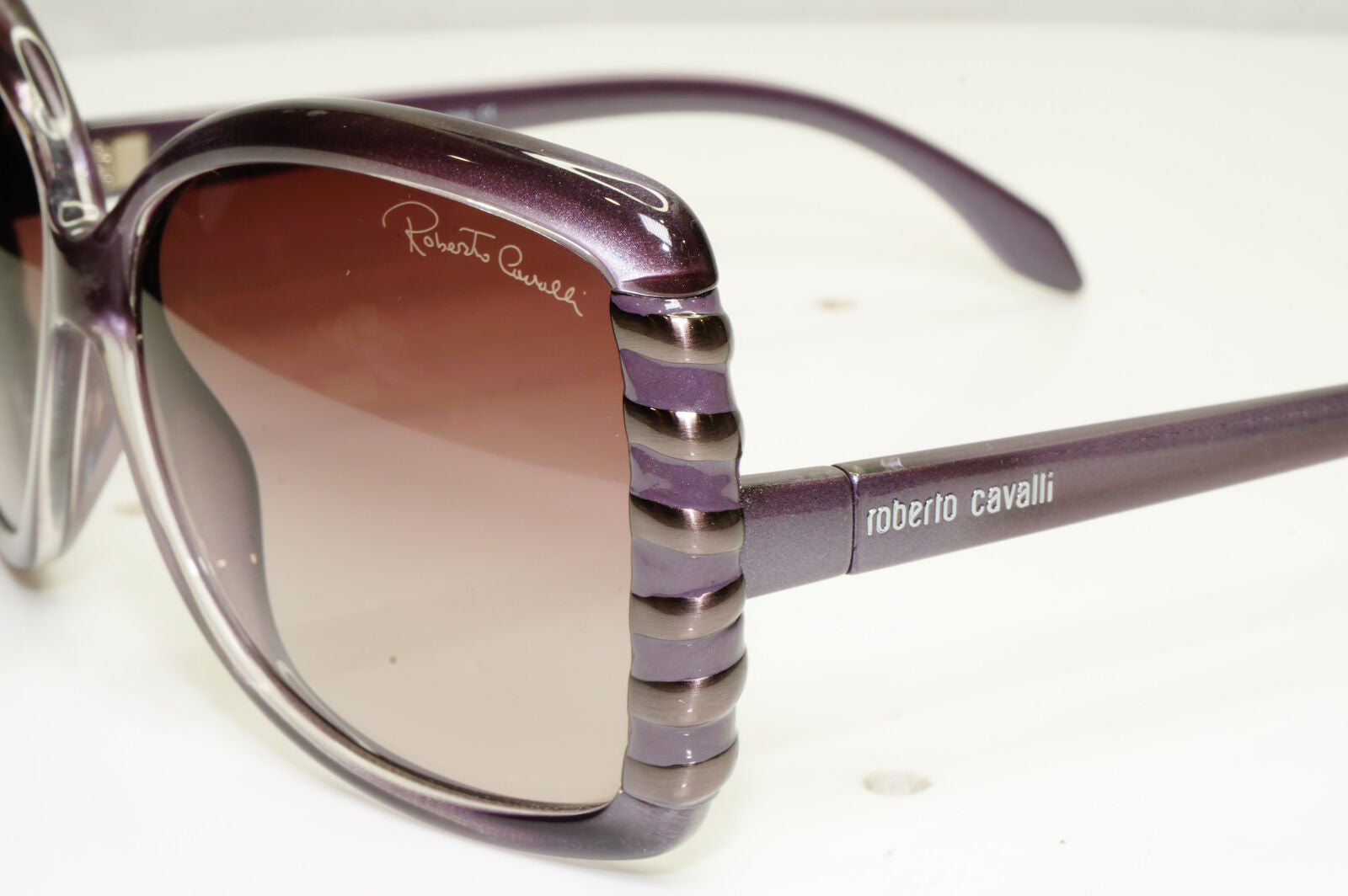Authentic Roberto Cavalli Womens Vintage Sunglasses Violet Ginko 659 80Z 34784
