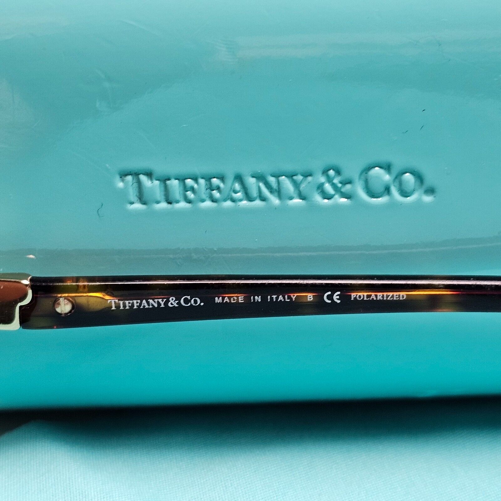 Tiffany & Co Sunglasses Keys Gold Crystal Square Brown TF 4043-B 8015/T5 180125