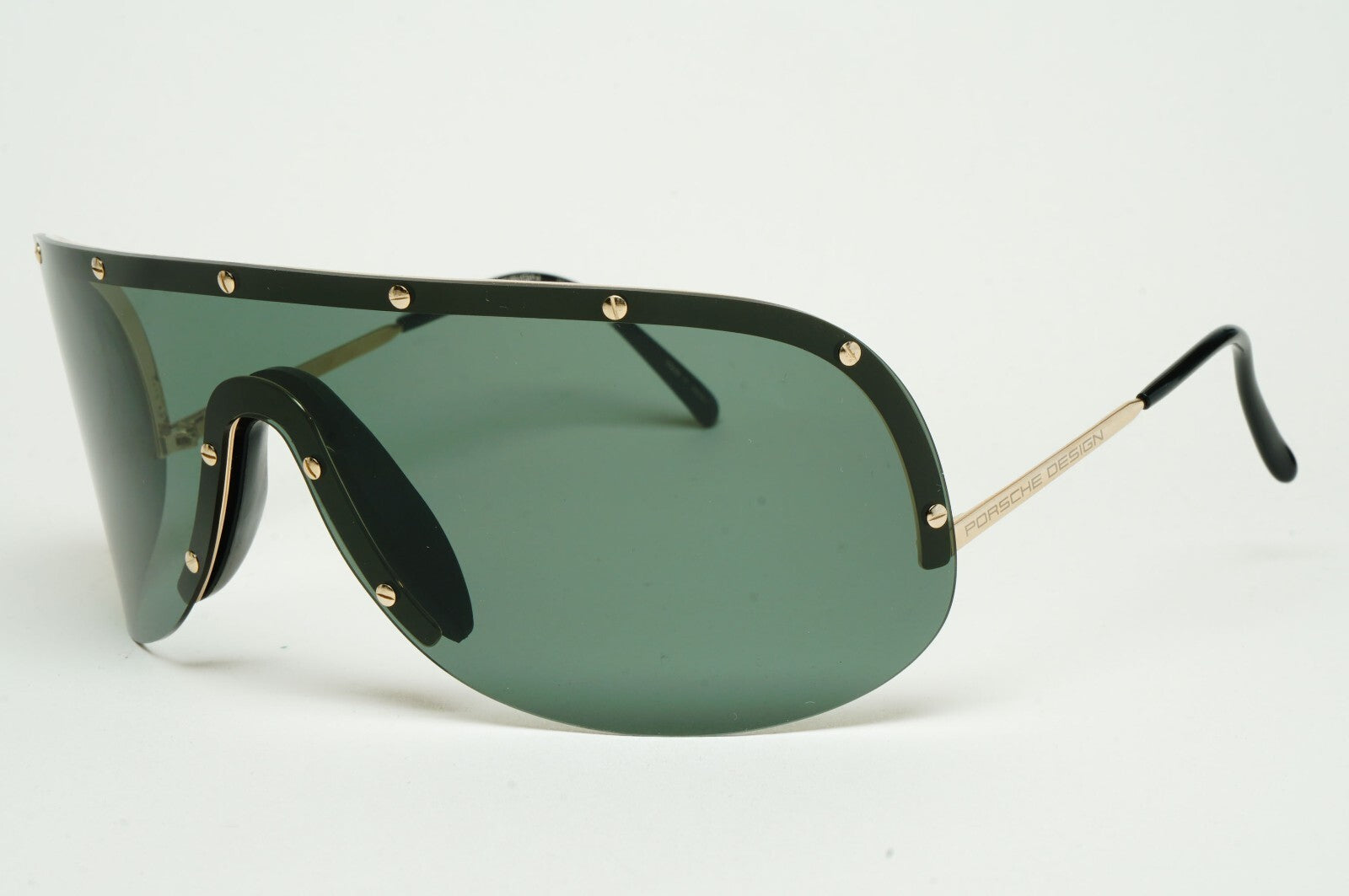 Porsche Design Sunglasses Titanium Green Gold P8000 Series Shield Visor P8479 A