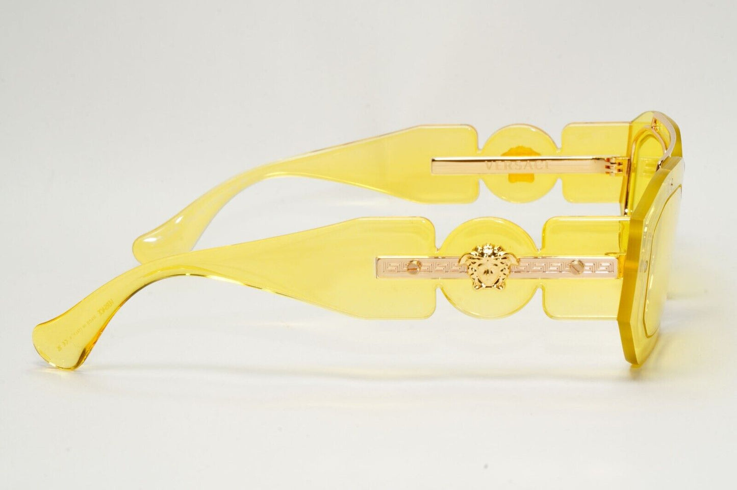 Versace Sunglasses Yellow Transparent Gold Medusa MOD VE 2235 1002/85 51mm