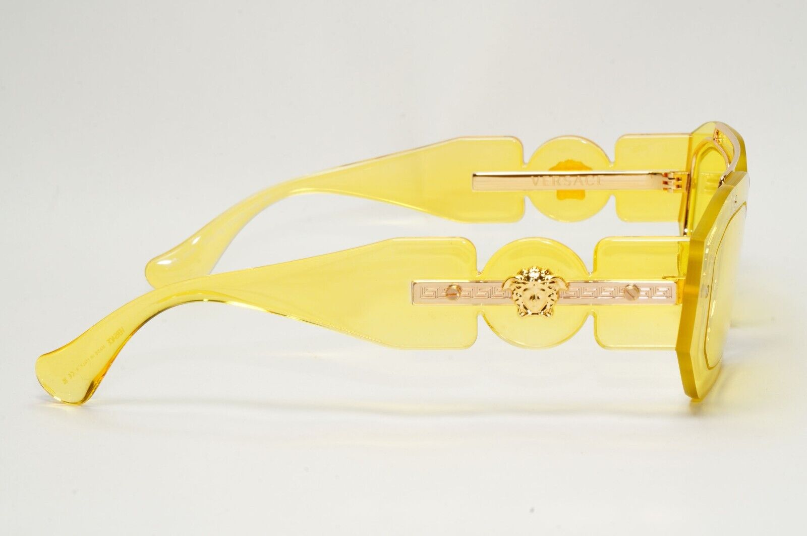 Versace Sunglasses Yellow Transparent Gold Medusa MOD VE 2235 1002/85 51mm