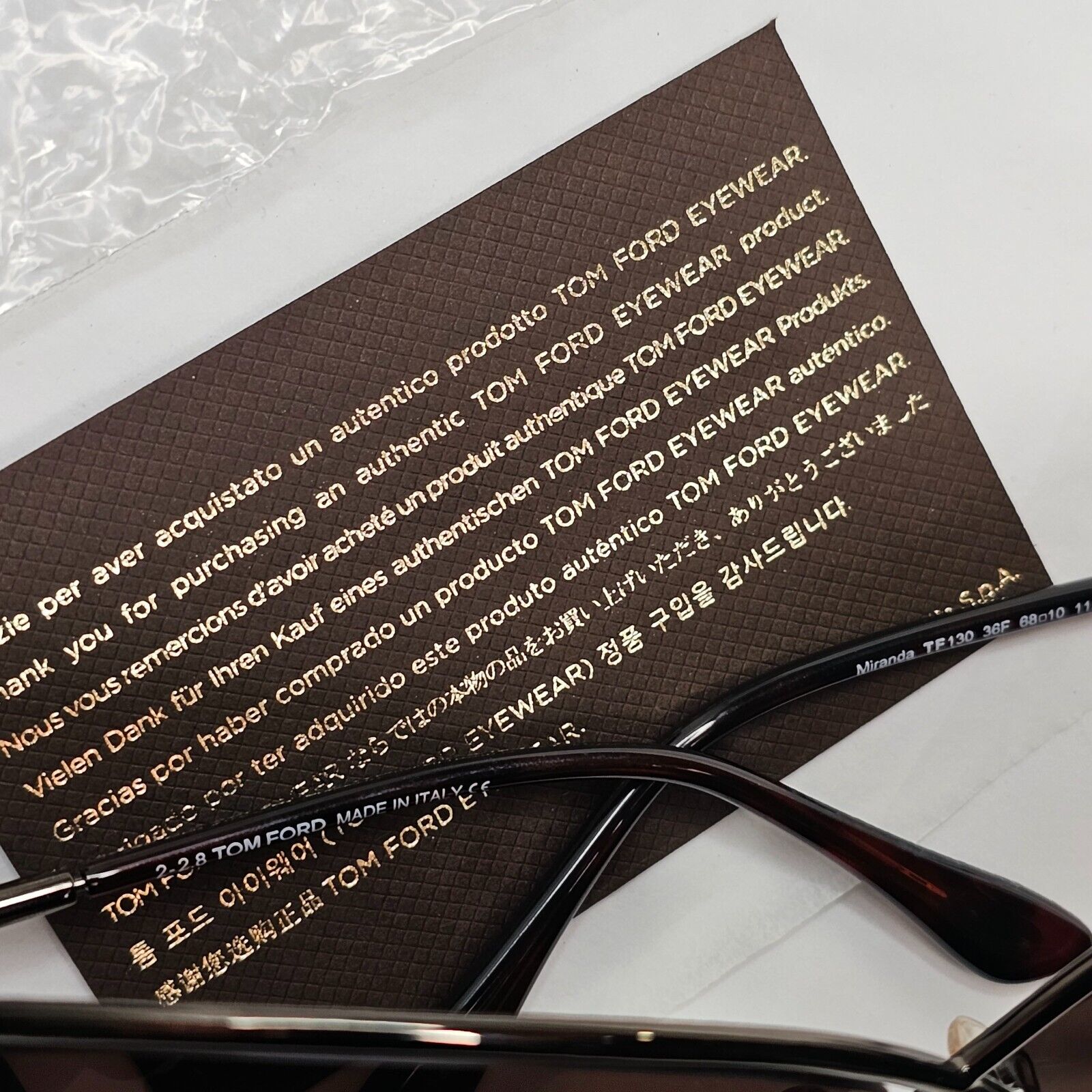 Tom Ford Sunglasses Miranda Gunmetal Brown Gradient Metal FT0130 TF 130 36F