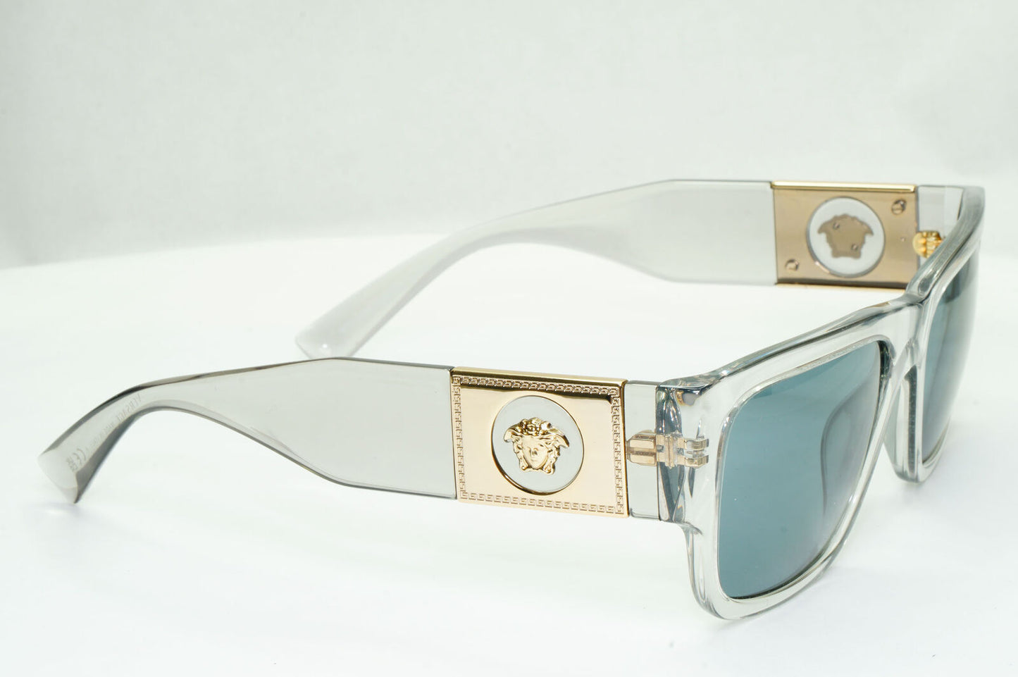Versace Sunglasses Gold Medusa Crystal Grey Transparent Blue MOD VE 4406 5305/80