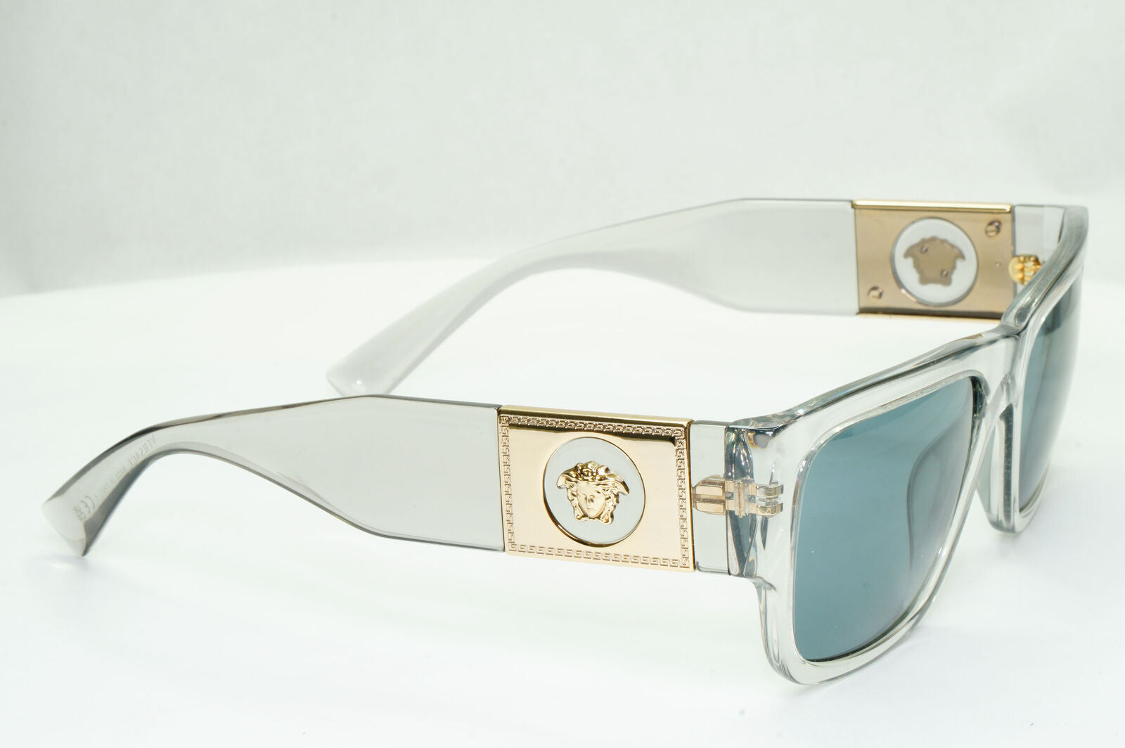 Versace Sunglasses Gold Medusa Crystal Grey Transparent Blue MOD VE 4406 5305/80