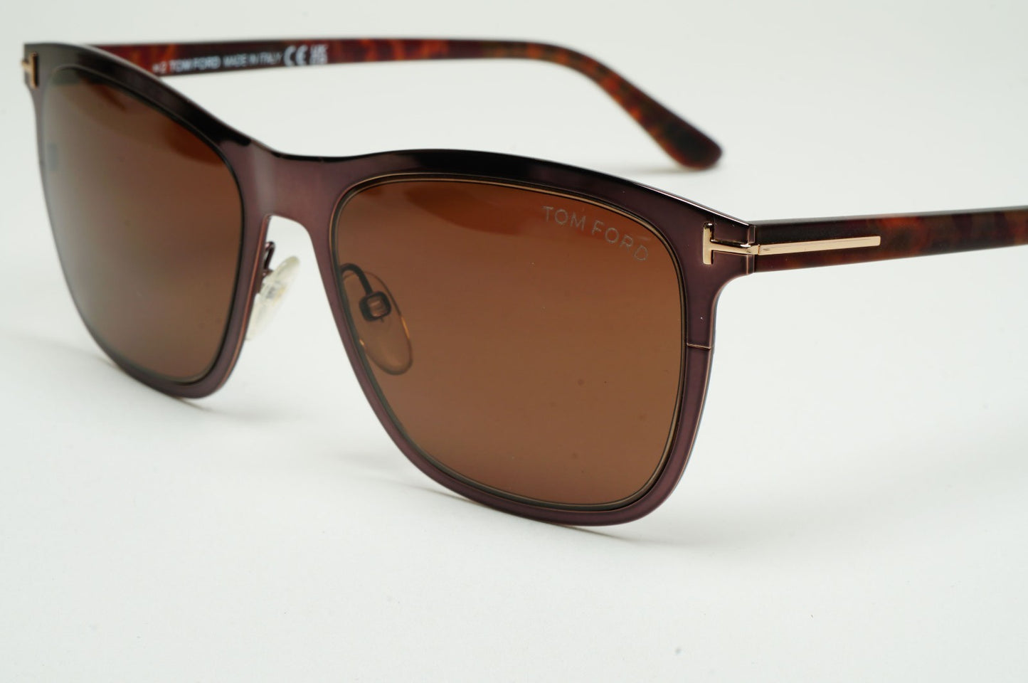 Tom Ford Sunglasses Alasdhair Brown Metal Rim FT0526 TF 526 48J 55mm