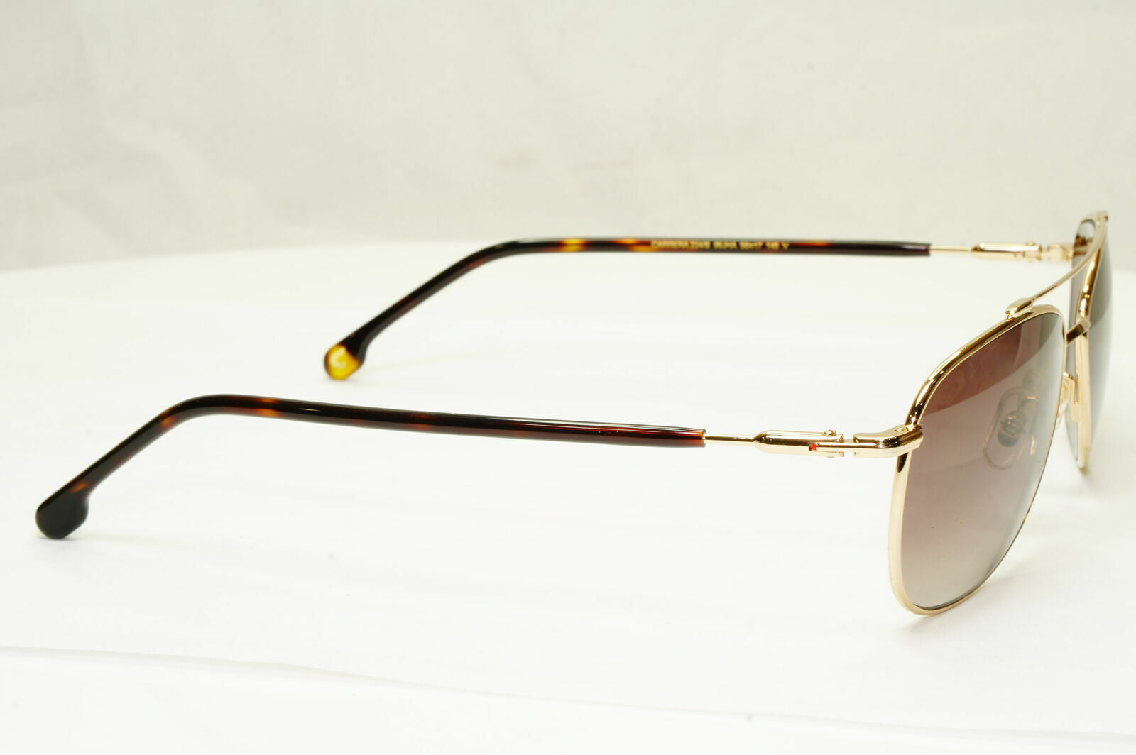 Carrera Gold Sunglasses Pilot Brown Gradient Fade Mens Metal 224 06JHA 58mm