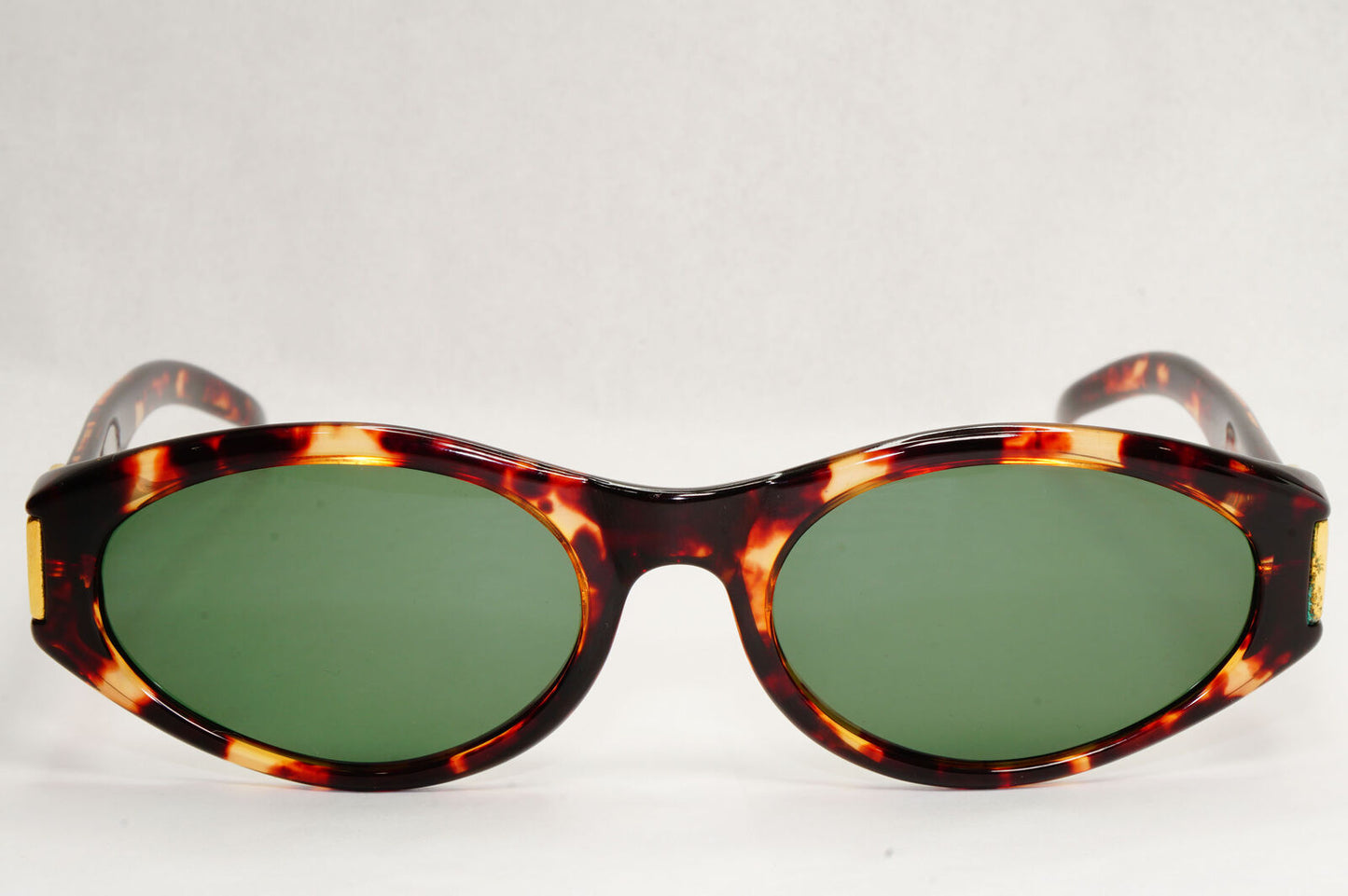 Gucci Sunglasses 1998 Vintage Brown Gold Green GG 2411/S PX1 55mm 130224