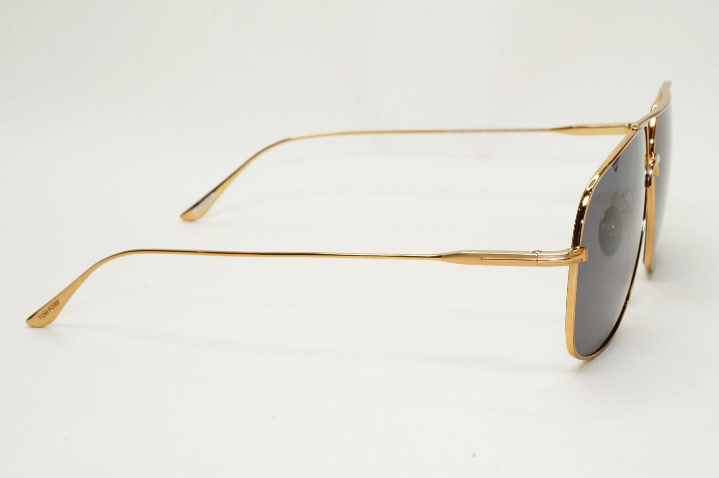 Tom Ford Sunglasses John-02 Titanium Gold Grey Pilot Navigator TF 746-D 30A 63mm